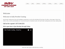 Tablet Screenshot of indypowdercoating.com